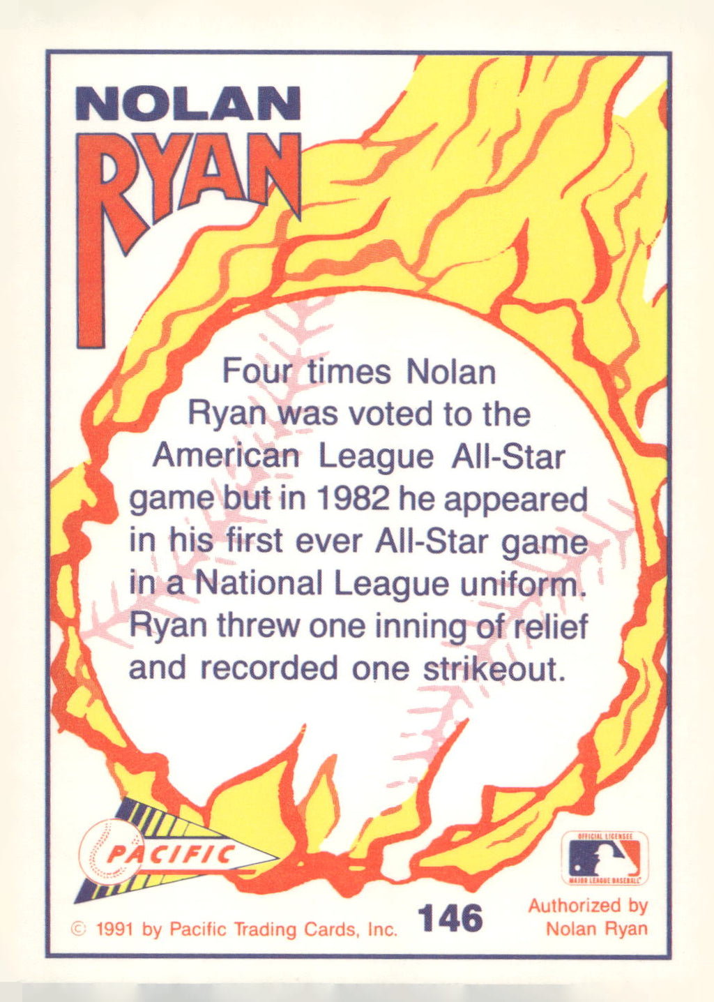 1992 Pacific Nolan Ryan Texas Express II #146 Nolan Ryan