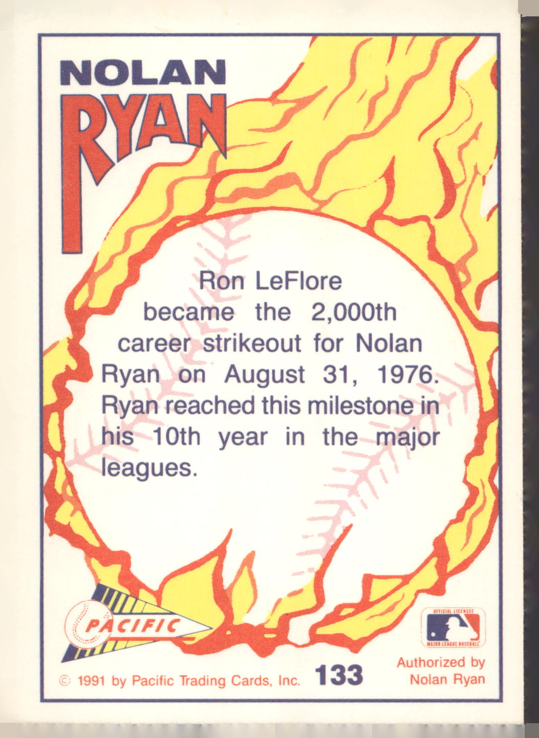 1992 Pacific Nolan Ryan Texas Express II #133 Nolan Ryan