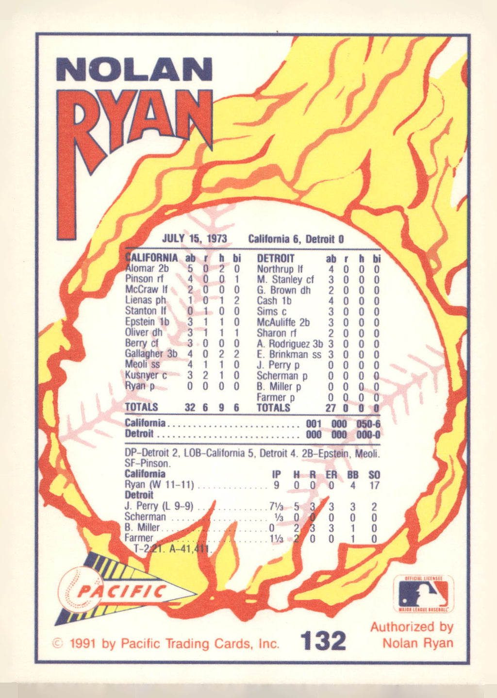 1992 Pacific Nolan Ryan Texas Express II #132 Nolan Ryan