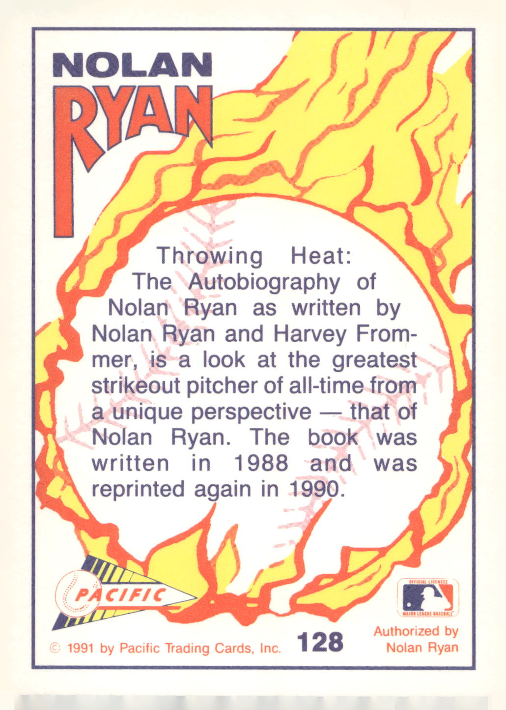 1992 Pacific Nolan Ryan Texas Express II #128 Nolan Ryan