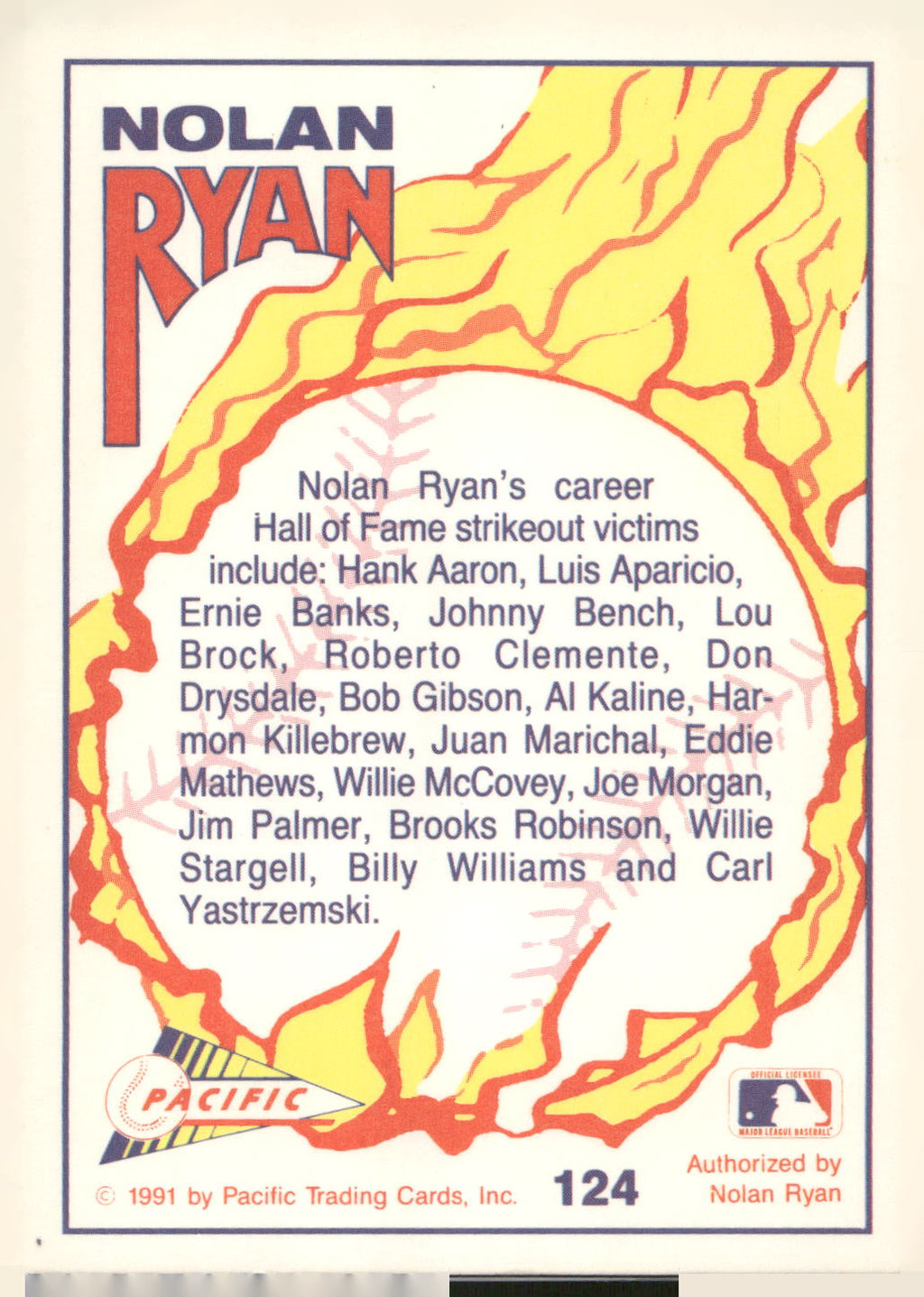 1992 Pacific Nolan Ryan Texas Express II #124 Nolan Ryan