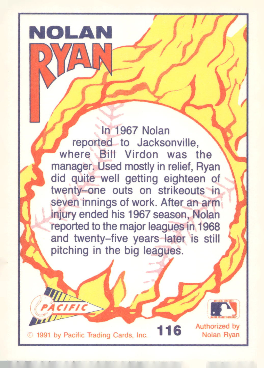 1992 Pacific Nolan Ryan Texas Express II #116 Nolan Ryan