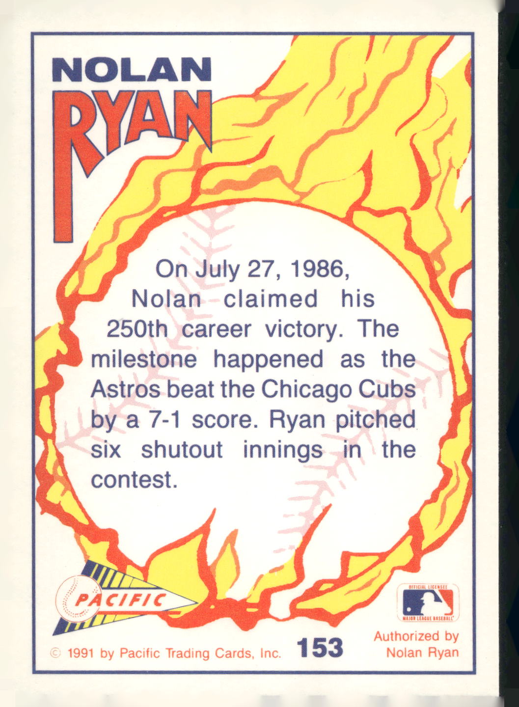 1992 Pacific Nolan Ryan Texas Express II #153 Nolan Ryan