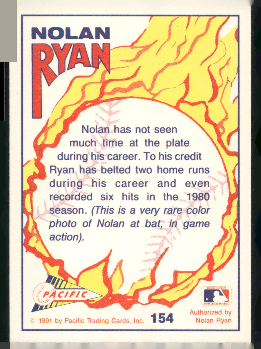 1992 Pacific Nolan Ryan Texas Express II #154 Nolan Ryan