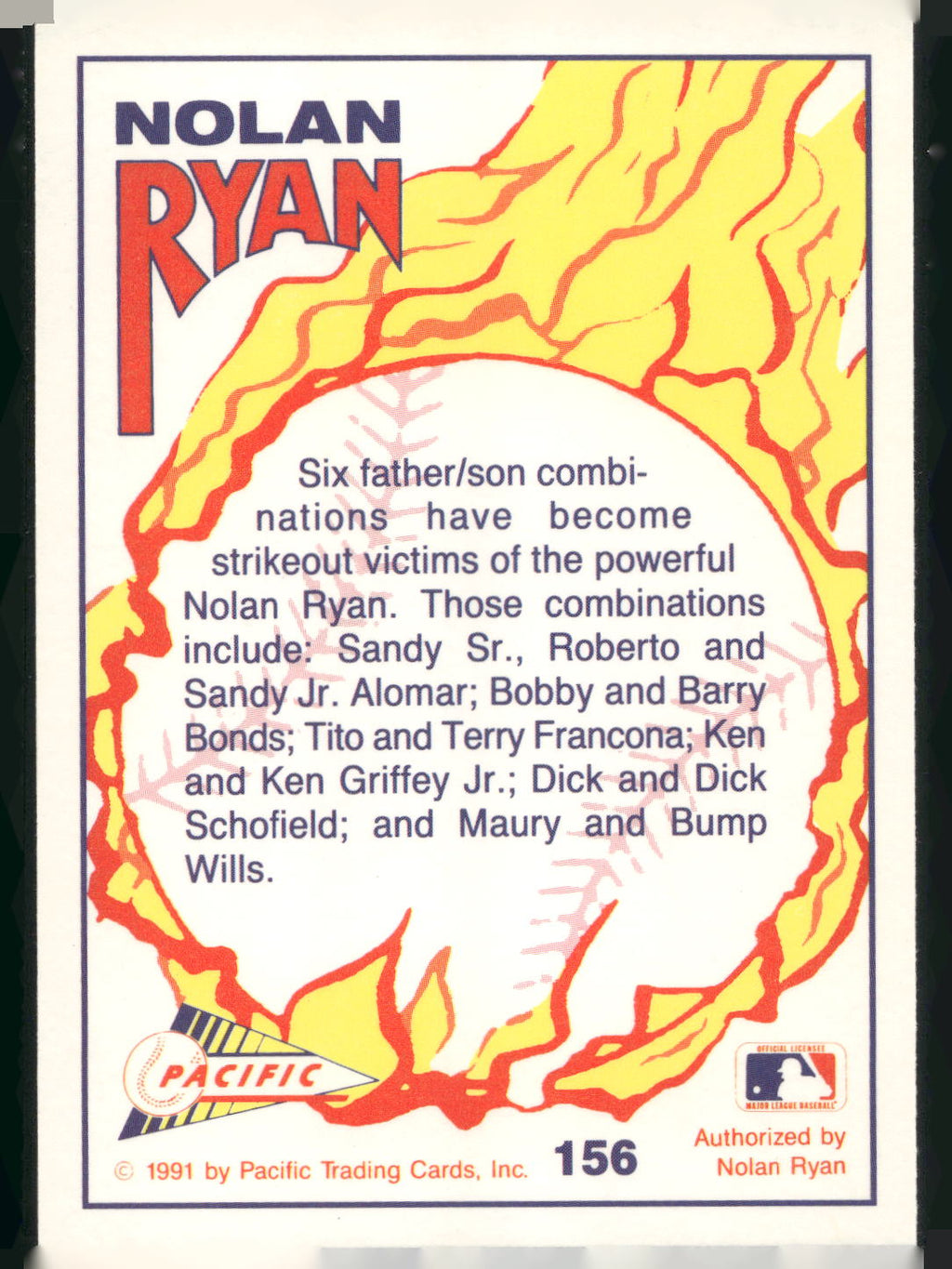 1992 Pacific Nolan Ryan Texas Express II #156 Nolan Ryan