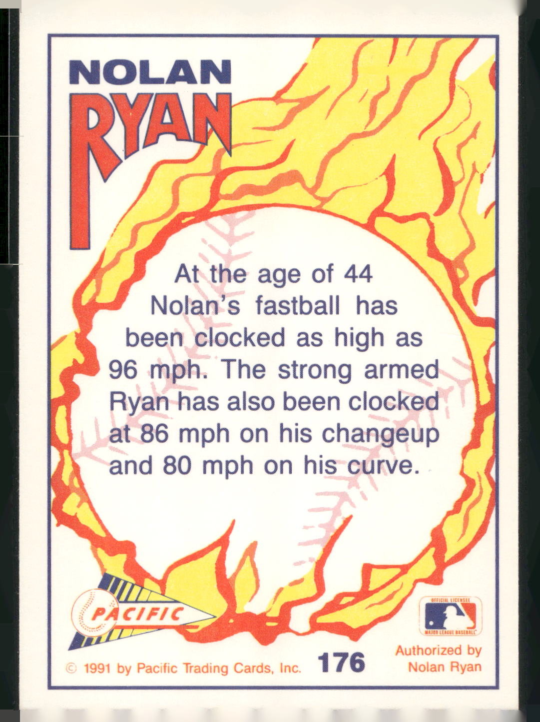 1992 Pacific Nolan Ryan Texas Express II #176 Nolan Ryan