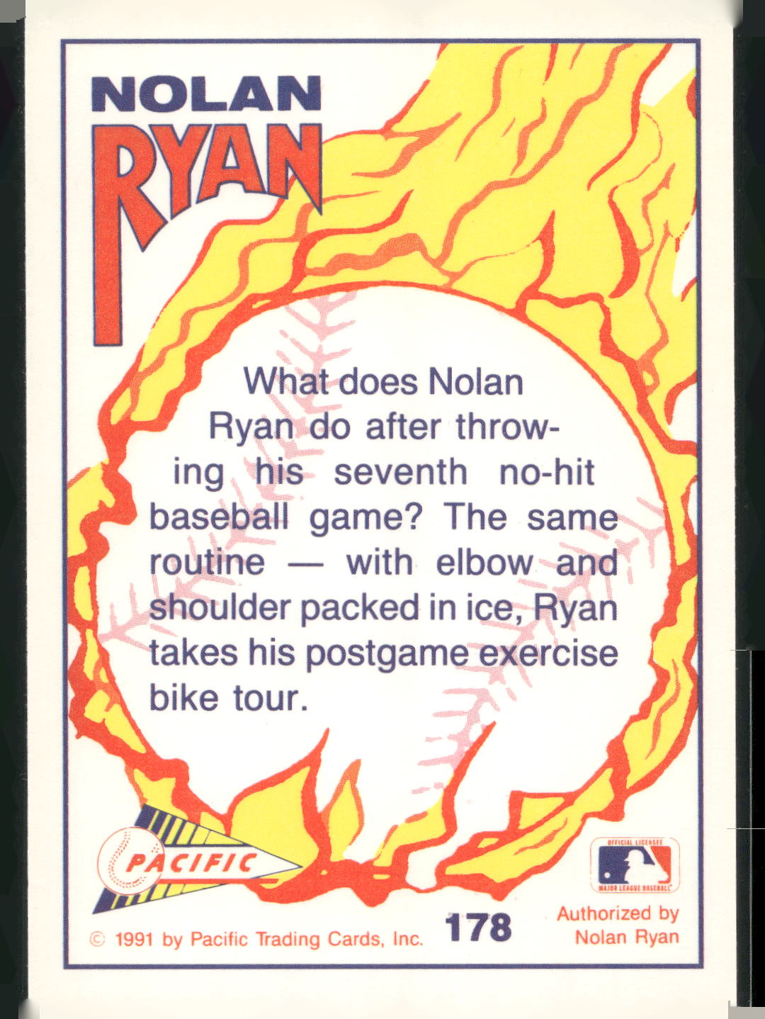 1992 Pacific Nolan Ryan Texas Express II #178 Nolan Ryan