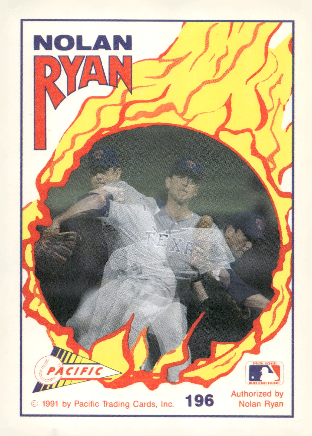 1992 Pacific Nolan Ryan Texas Express II #196 Nolan Ryan