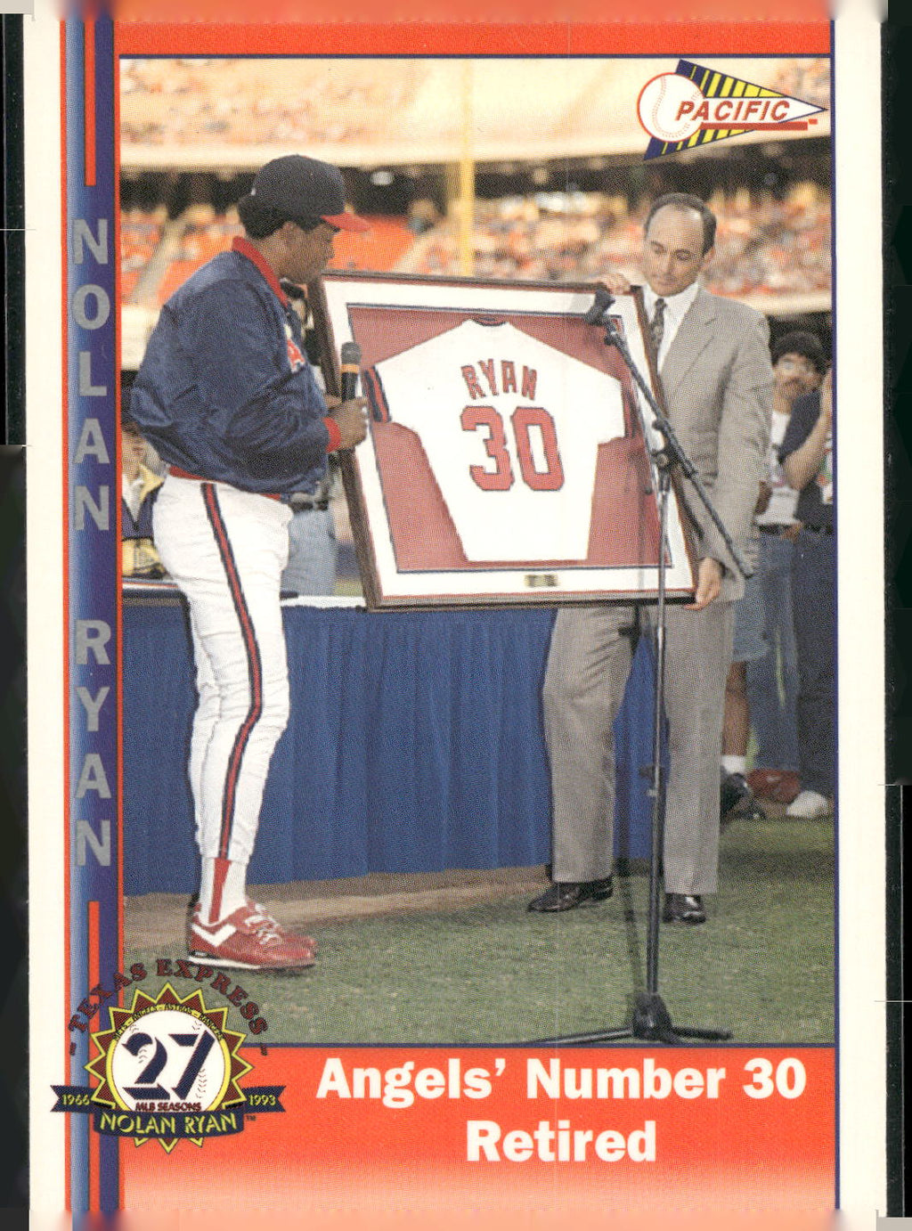 1993 Pacific Texas Express #242 Angels' #30 Retired