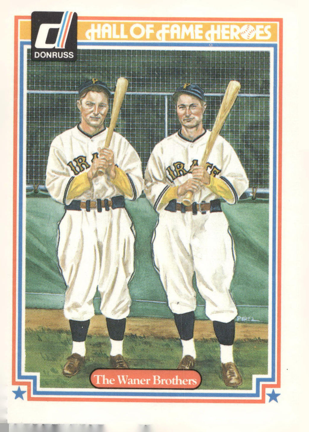 1983 Donruss Hall of Fame Heroes #22 The Waner Brothers