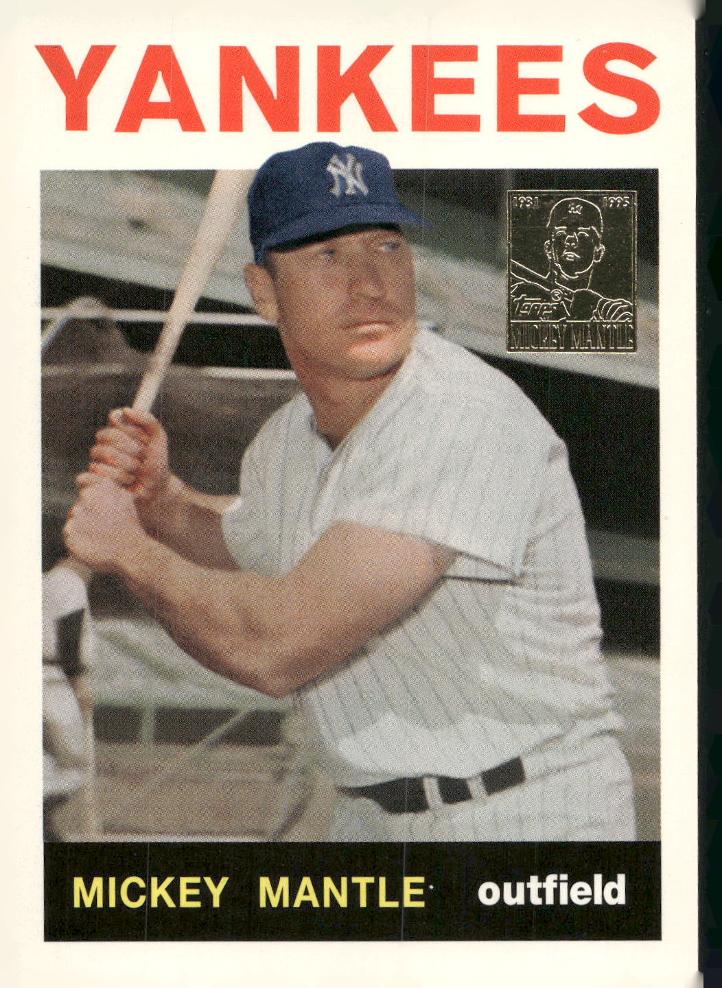 1996 Topps #14 Mickey Mantle Mickey Mantle Commemorative Reprints