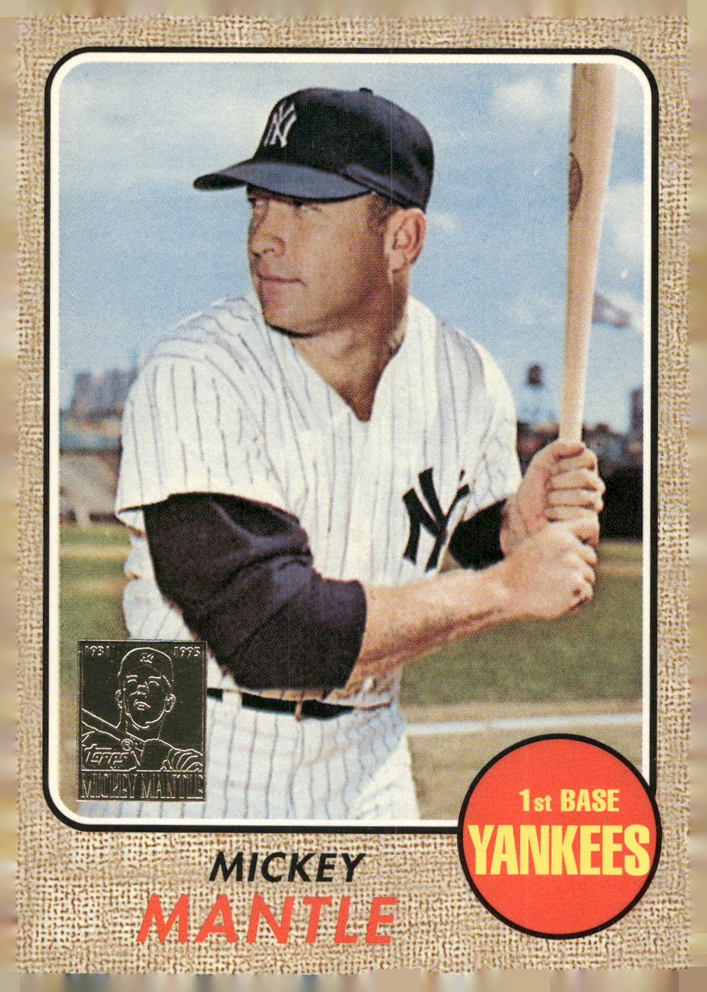 1996 Topps #18 Mickey Mantle Mickey Mantle Commemorative Reprints