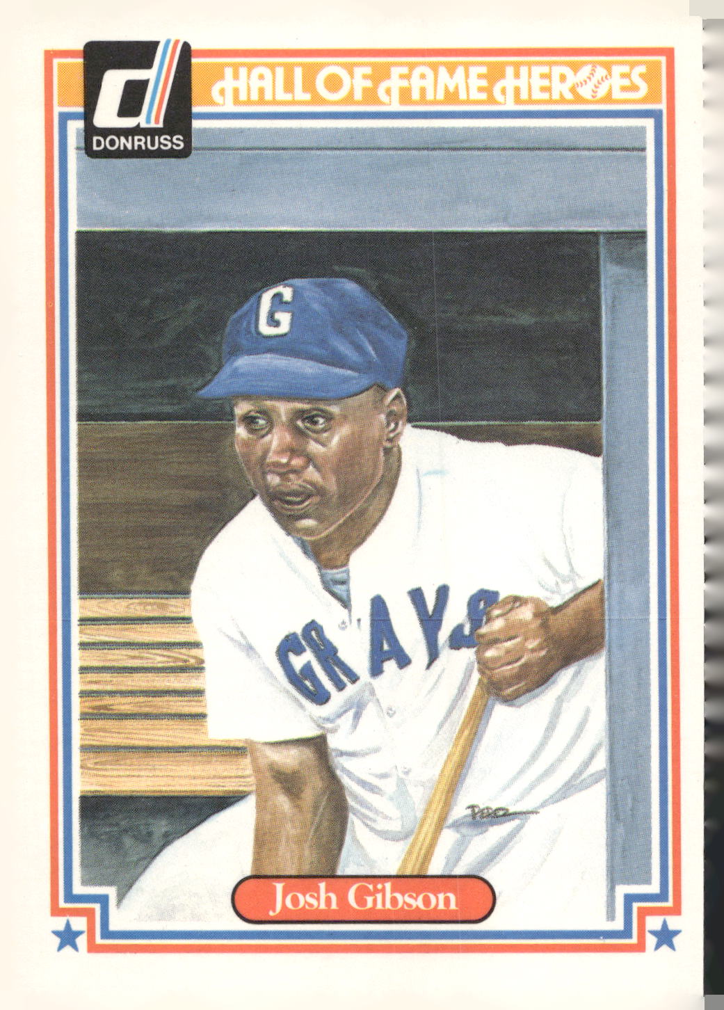 1983 Donruss Hall of Fame Heroes #4 Josh Gibson