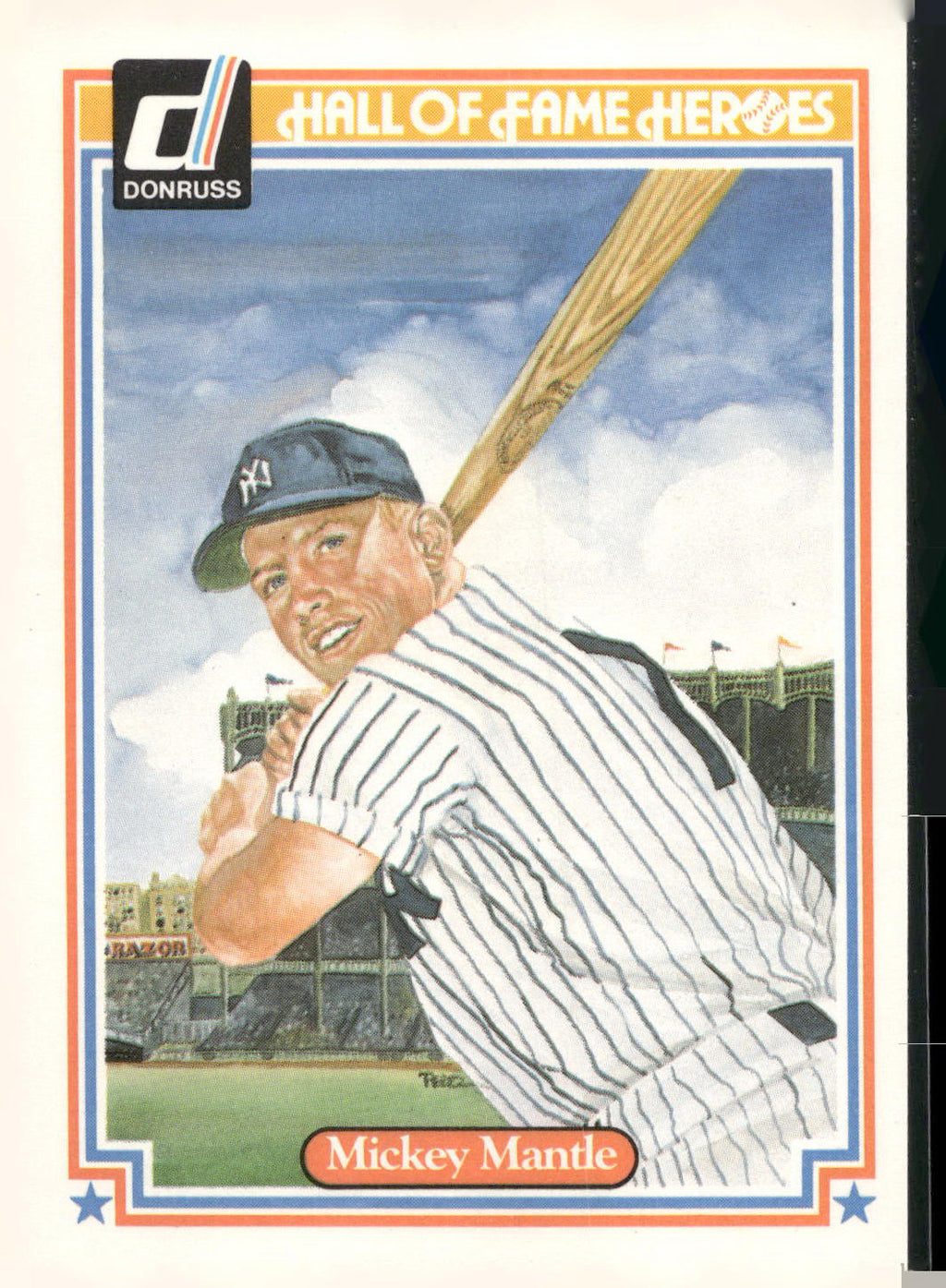 1983 Donruss Hall of Fame Heroes #7 Mickey Mantle