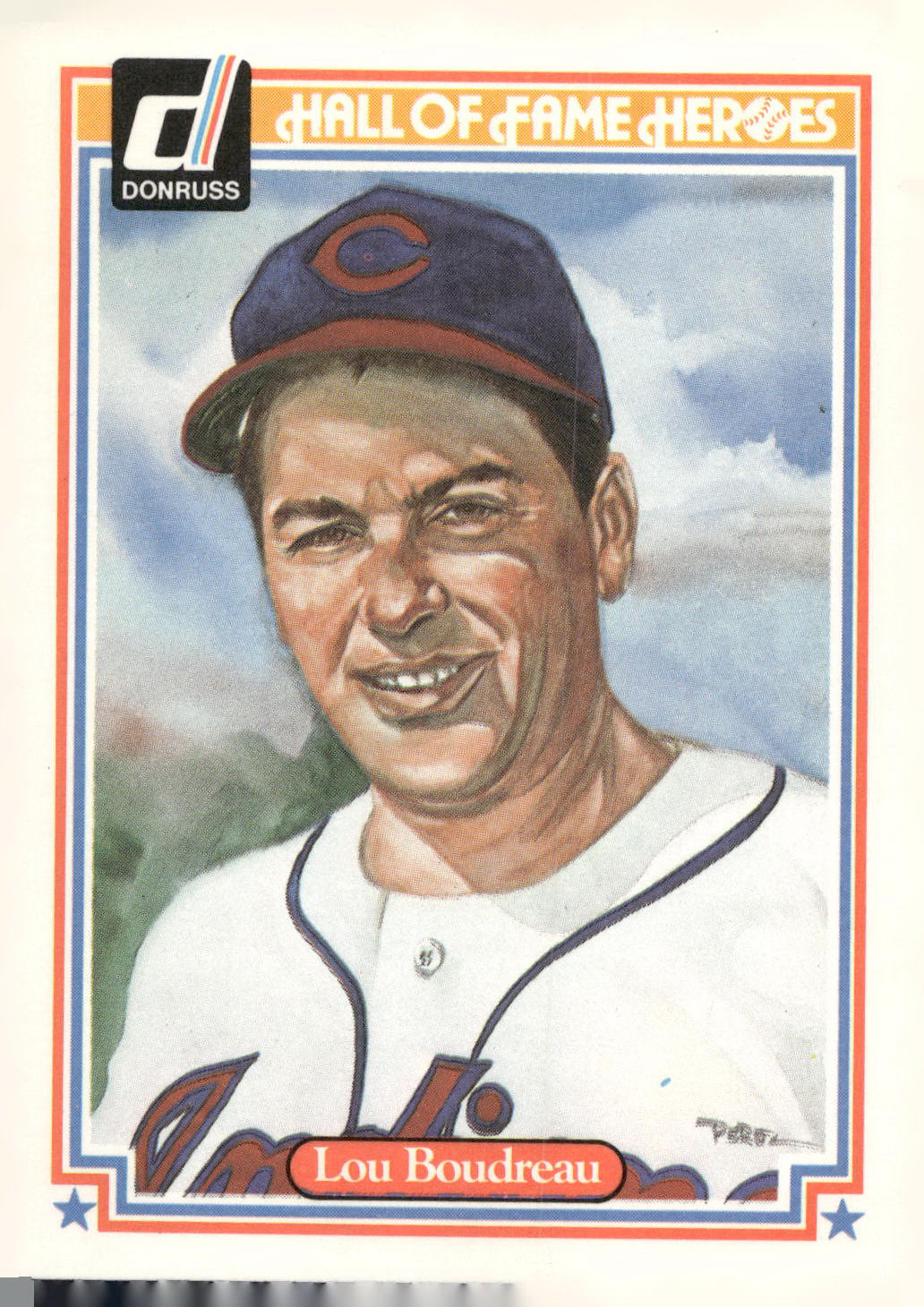 1983 Donruss Hall of Fame Heroes #12 Lou Boudreau