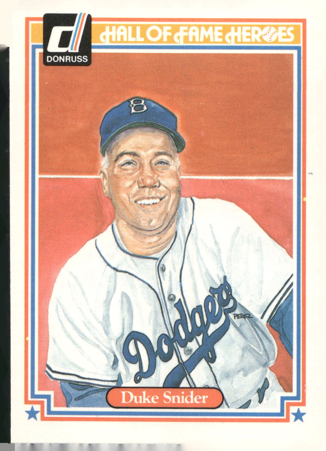 1983 Donruss Hall of Fame Heroes #14 Duke Snider