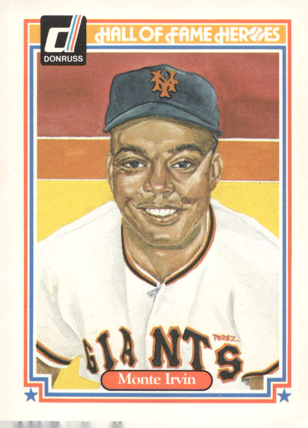 1983 Donruss Hall of Fame Heroes #15 Monte Irvin