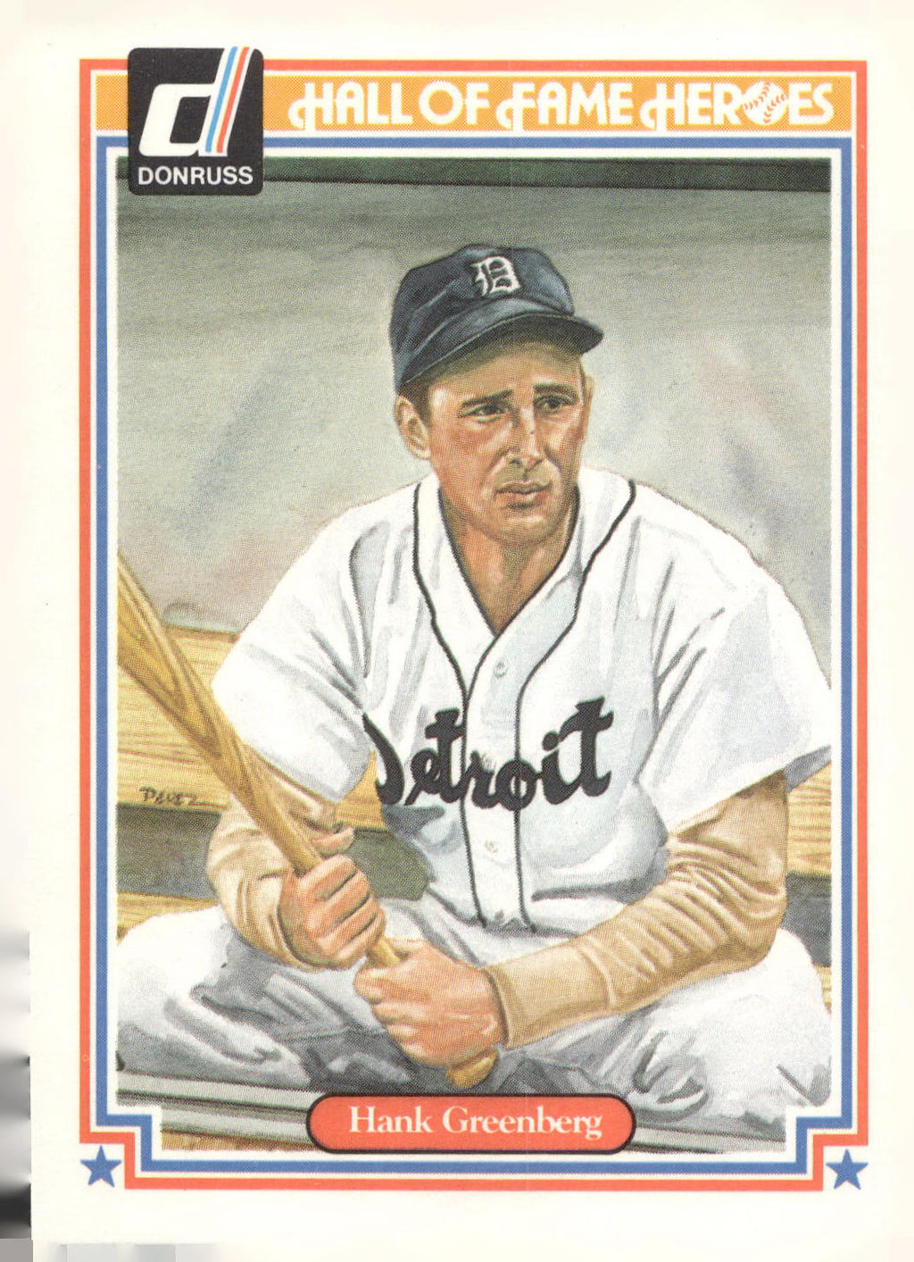 1983 Donruss Hall of Fame Heroes #16 Hank Greenberg