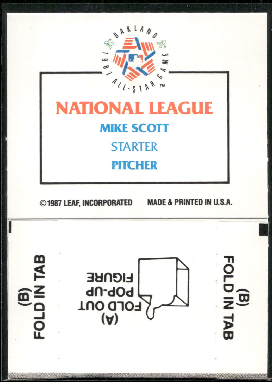 1988 Donruss All-Stars #NNO Mike Scott Pop-Ups