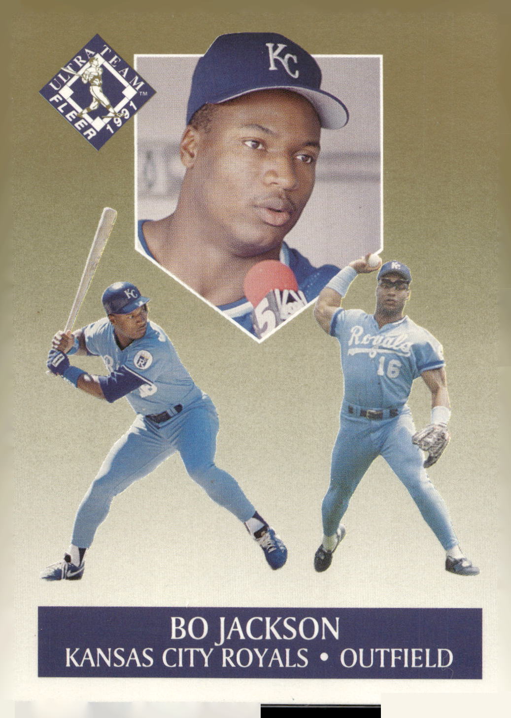 1991 Ultra #6 Bo Jackson Ultra Team (Ultra Gold)
