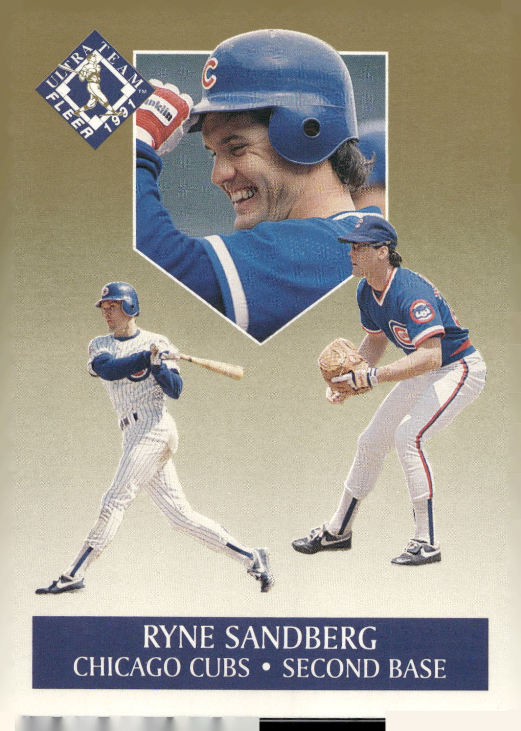 1991 Ultra #10 Ryne Sandberg Ultra Team (Ultra Gold)