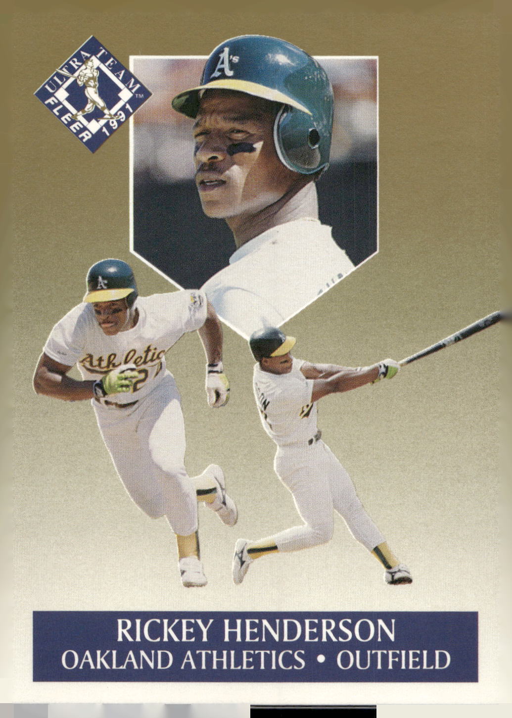 1991 Ultra #5 Rickey Henderson Ultra Team (Ultra Gold)