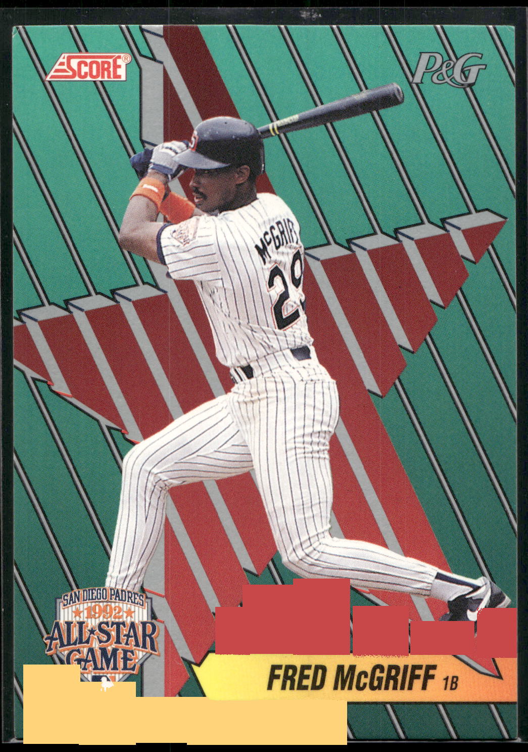 1992 Score Procter & Gamble #11 Fred McGriff