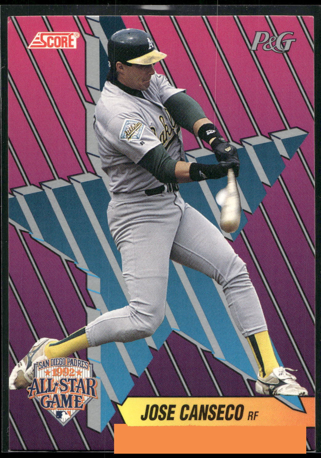 1992 Score Procter & Gamble #8 Jose Canseco