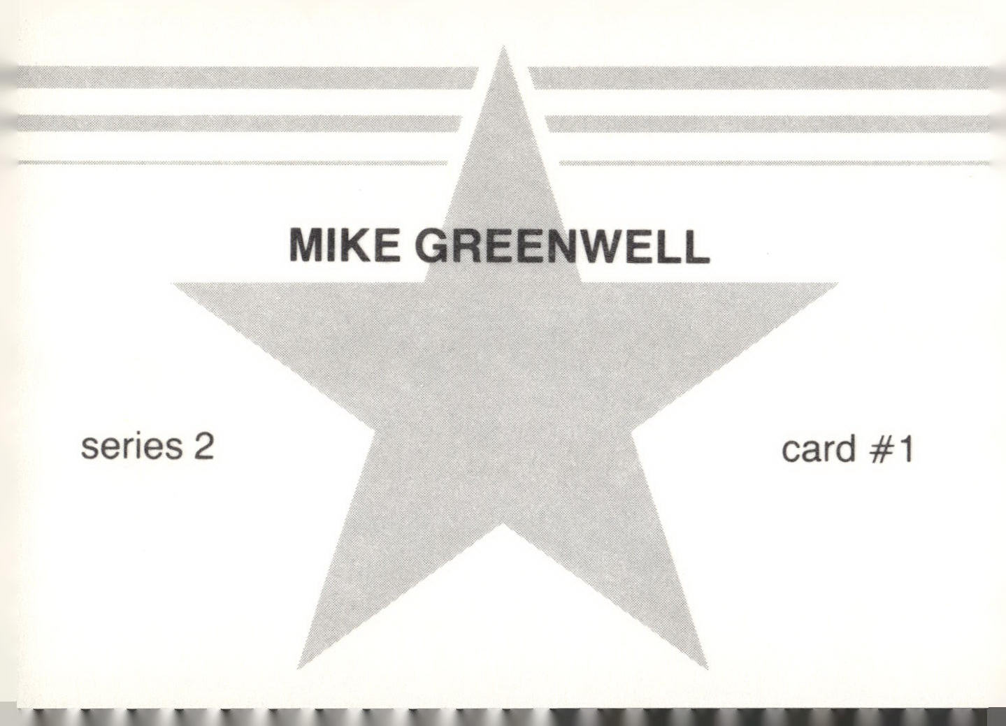 1988 Baseball Stars Series 2 (unlicensed) #1 Mike Greenwell