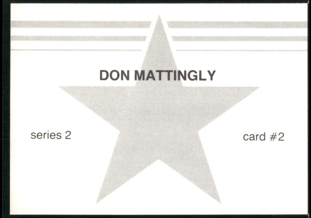 1988 Baseball Stars Series 2 (unlicensed) #2 Don Mattingly