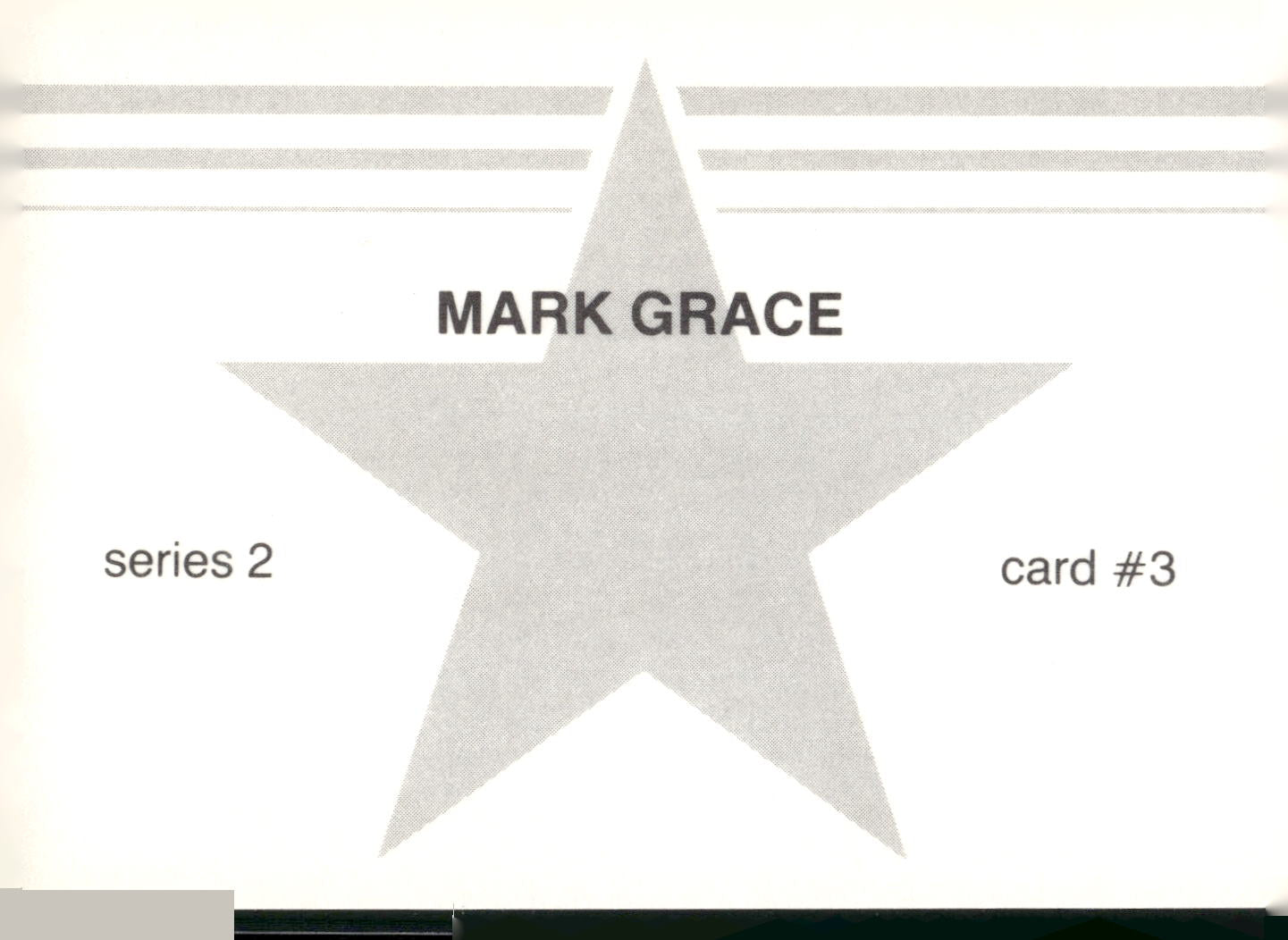 1988 Baseball Stars Series 2 (unlicensed) #3 Mark Grace