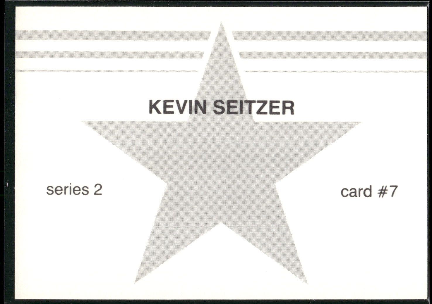 1988 Baseball Stars Series 2 (unlicensed) #7 Kevin Seitzer