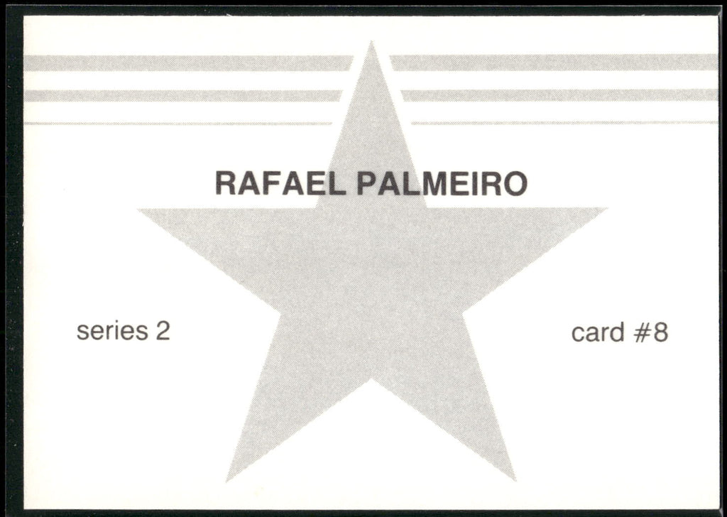 1988 Baseball Stars Series 2 (unlicensed) #8 Rafael Palmeiro