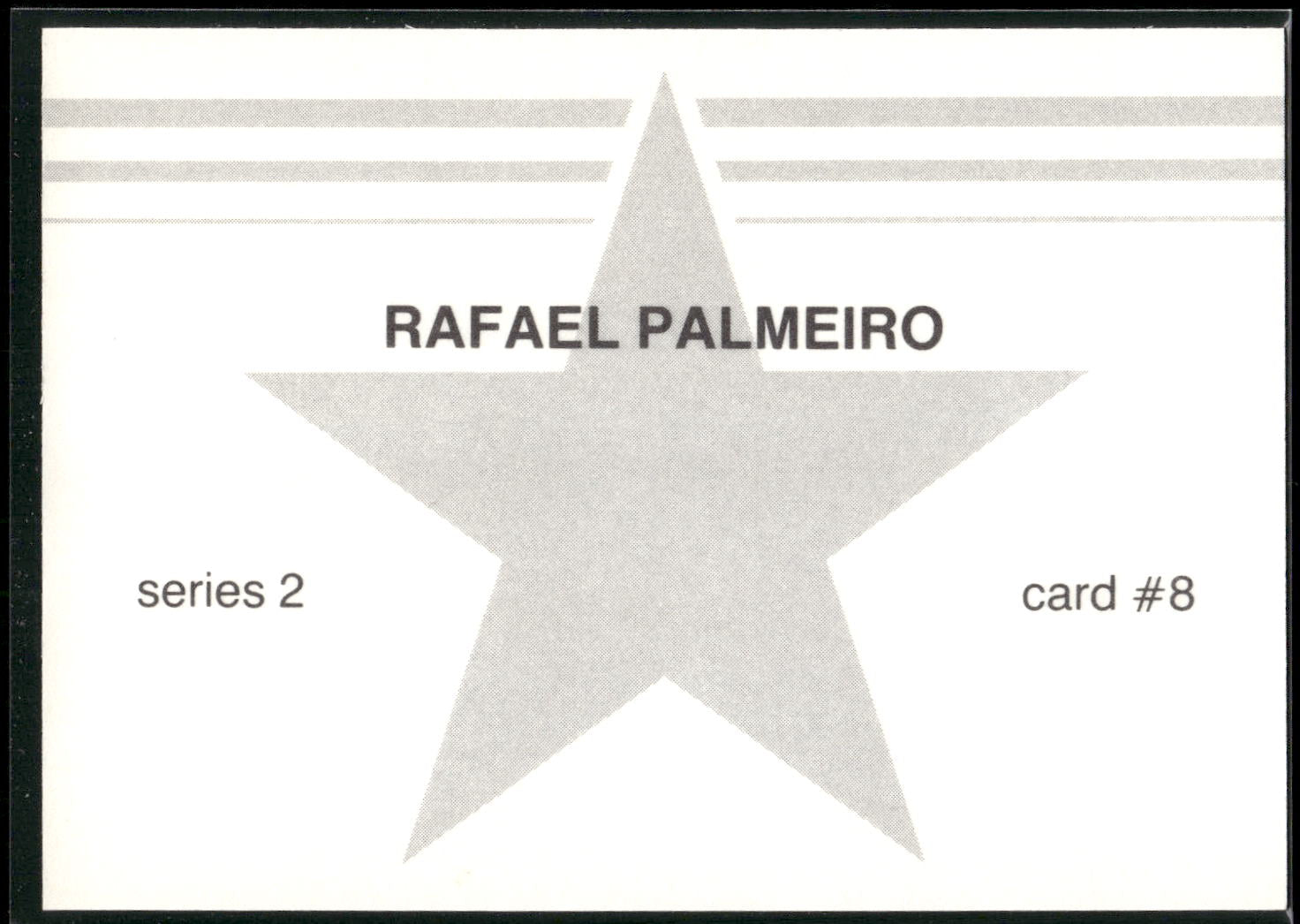 1988 Baseball Stars Series 2 (unlicensed) #8 Rafael Palmeiro