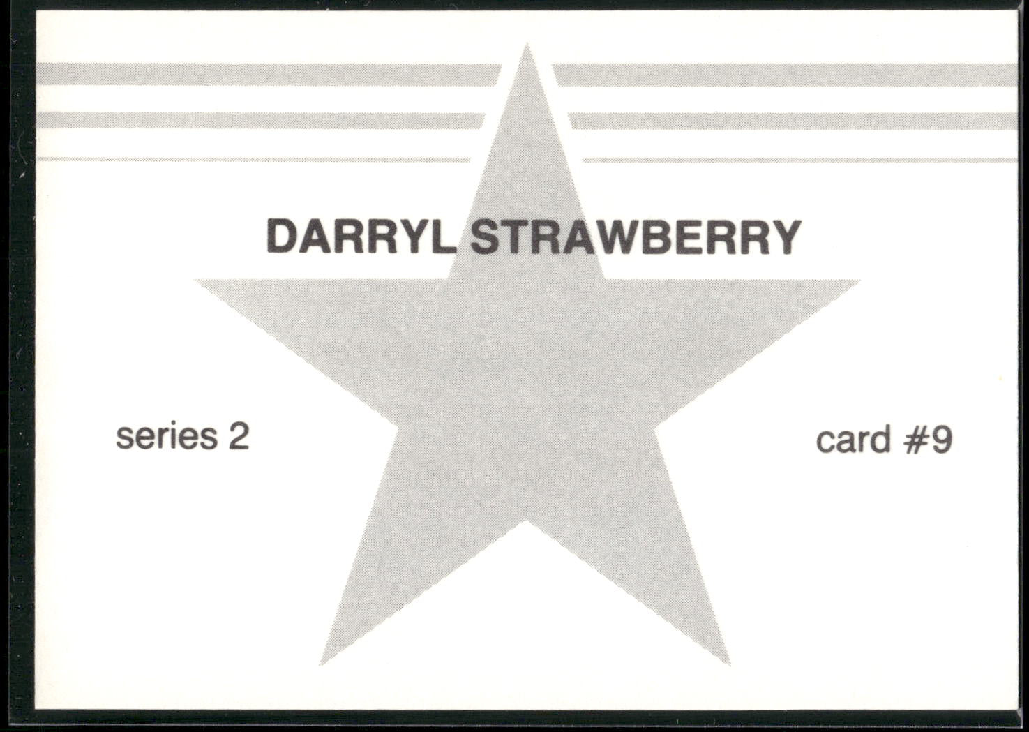 1988 Baseball Stars Series 2 (unlicensed) #9 Darryl Strawberry