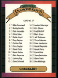 1989 Donruss #27 Diamond Kings Checklist: 1-26