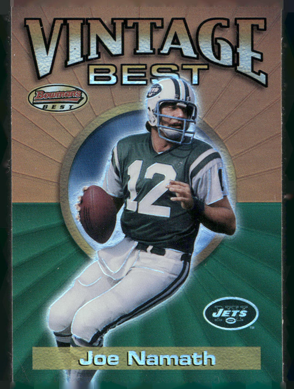2001 Bowman's Best #VB JN Joe Namath Vintage Best