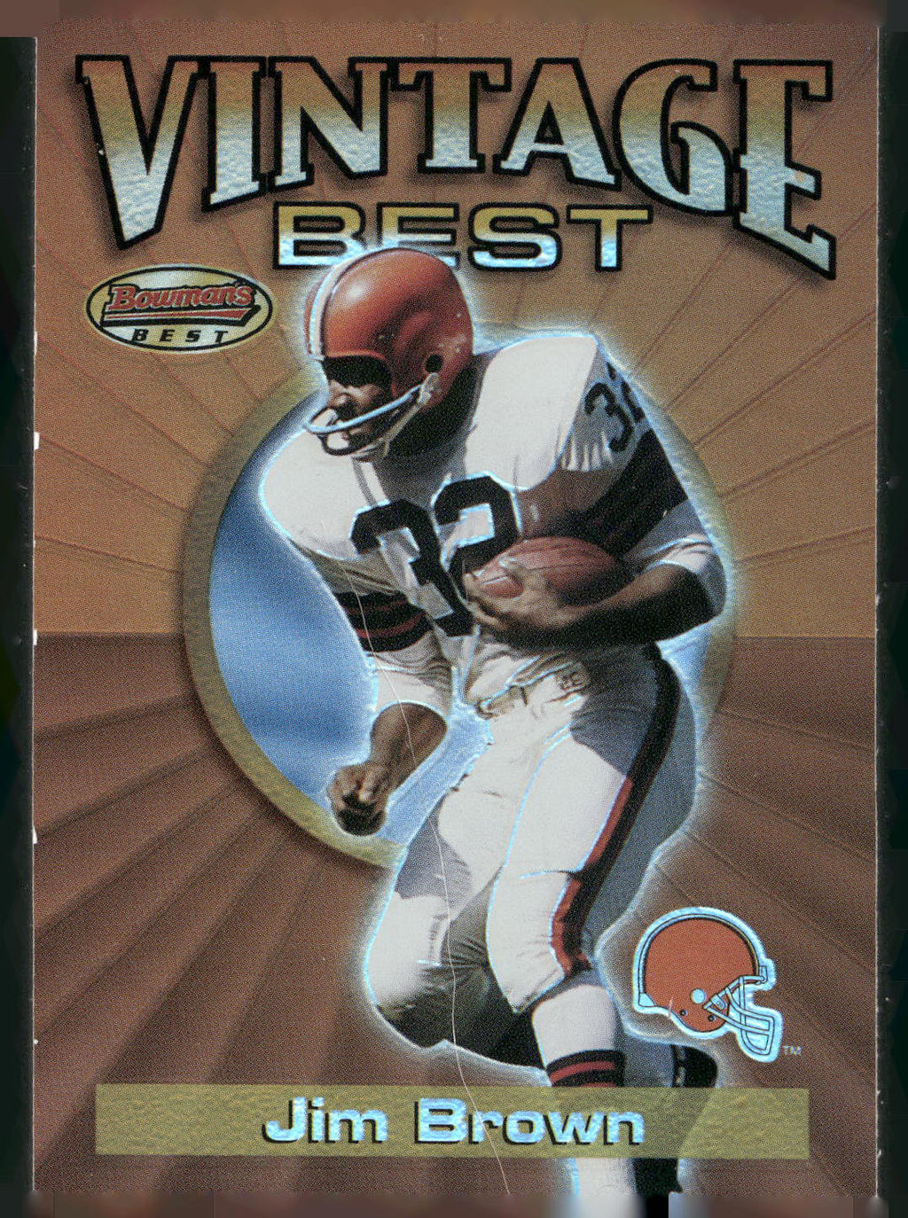 2001 Bowman's Best #VB JB Jim Brown Vintage Best