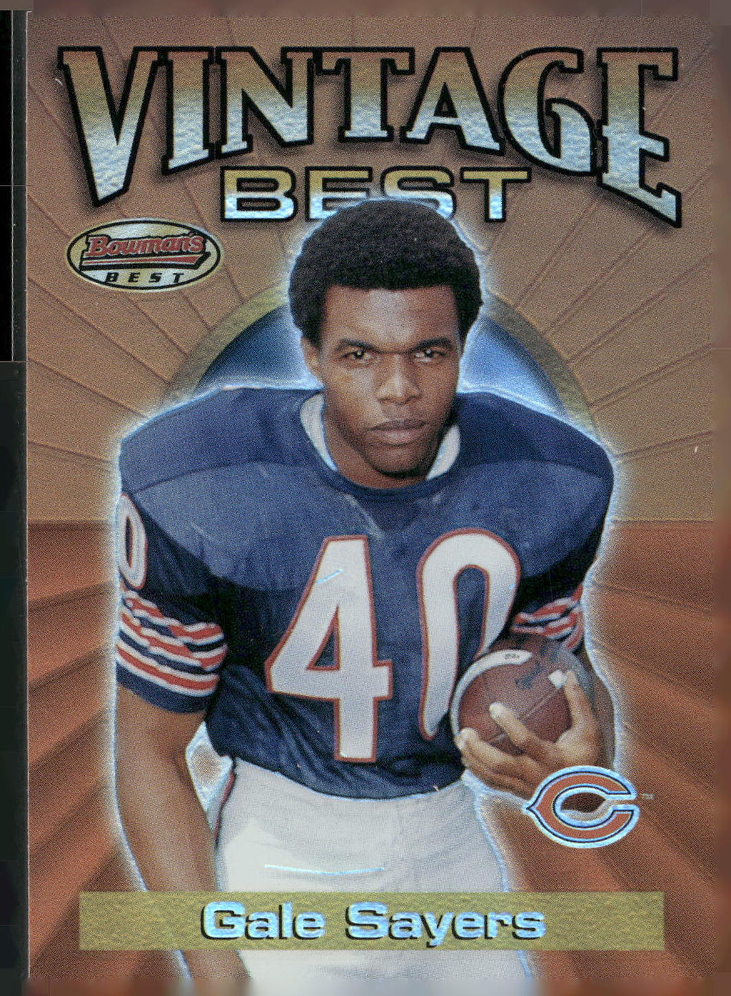 2001 Bowman's Best #VB GS Gale Sayers Vintage Best