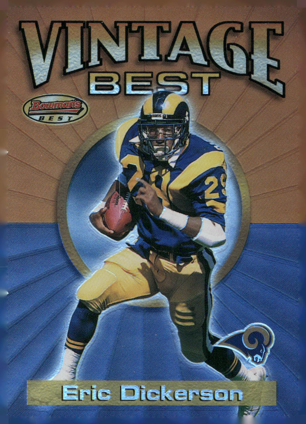 2001 Bowman's Best #VB ED Eric Dickerson Vintage Best