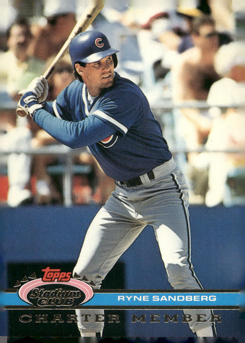 1991 Stadium Club Charter Member #NNO Ryne Sandberg
