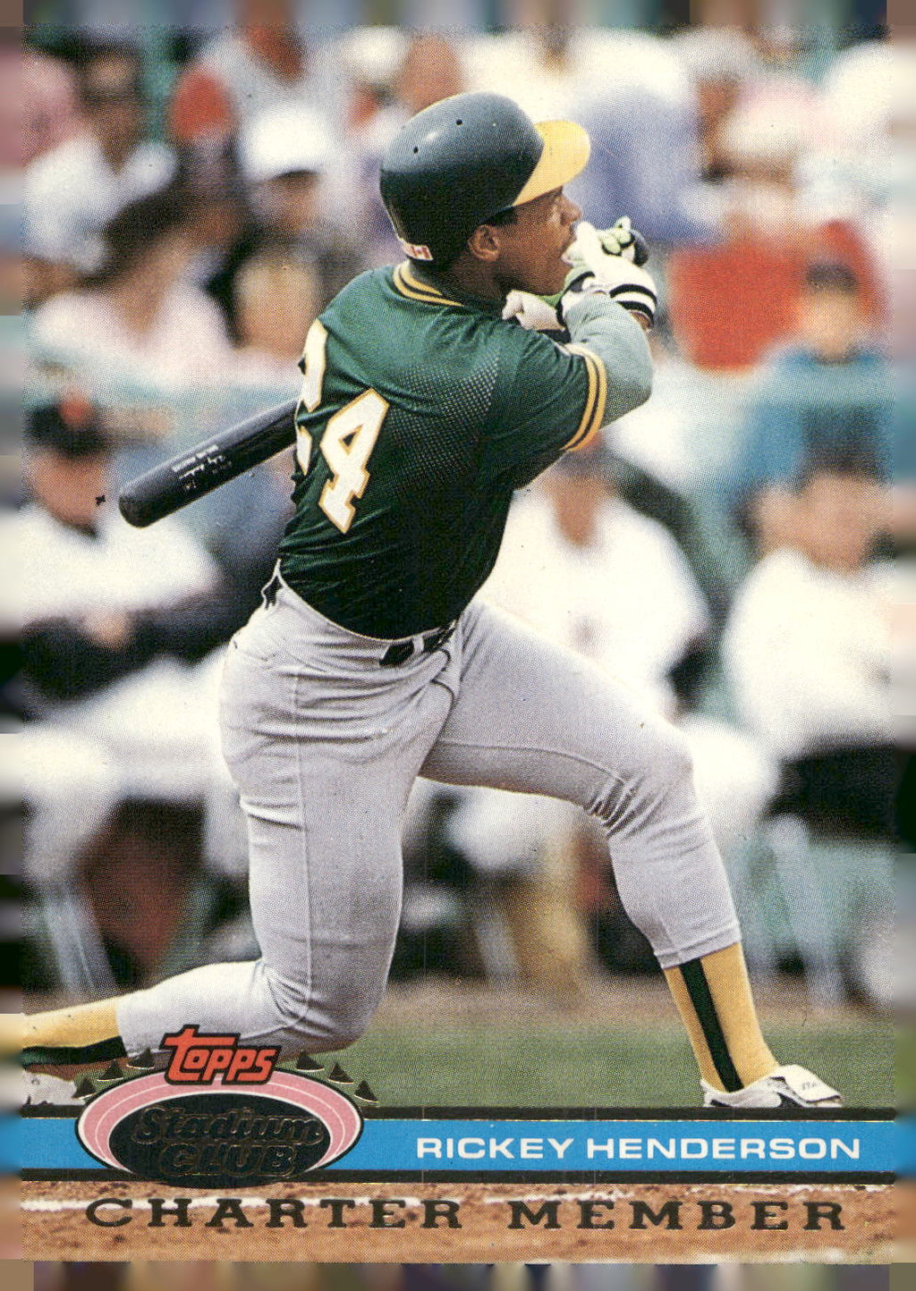 1991 Stadium Club Charter Member #NNO Rickey Henderson
