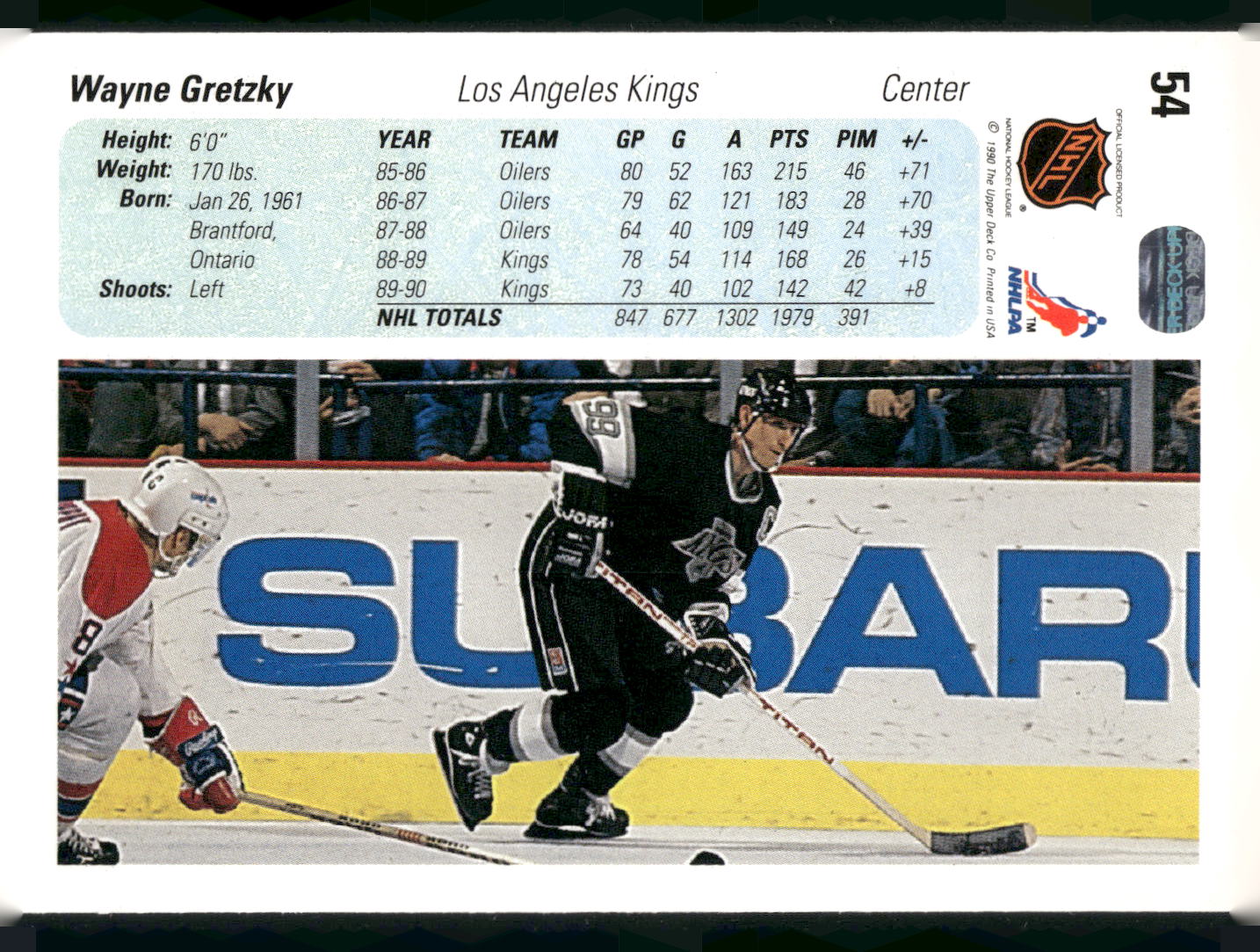 1990-91 Upper Deck #54 Wayne Gretzky