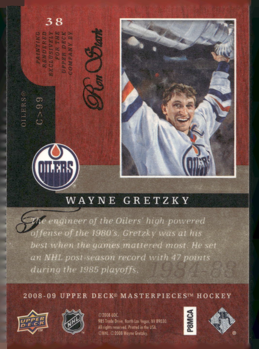 2008-09 Upper Deck Masterpieces #38 Wayne Gretzky