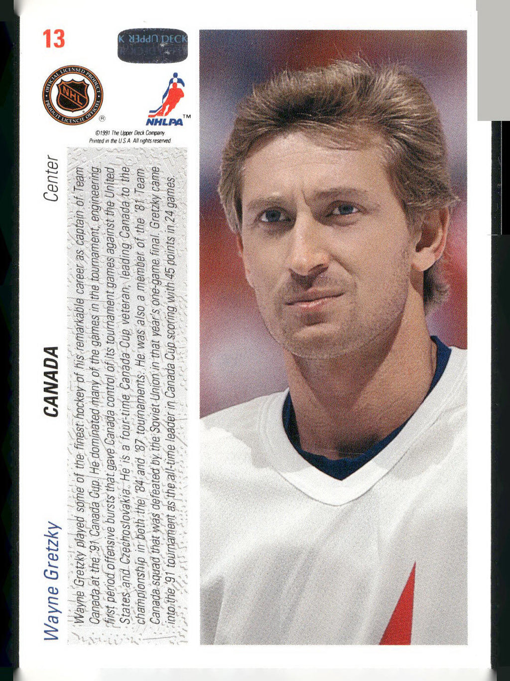 1991-92 Upper Deck #13 Wayne Gretzky