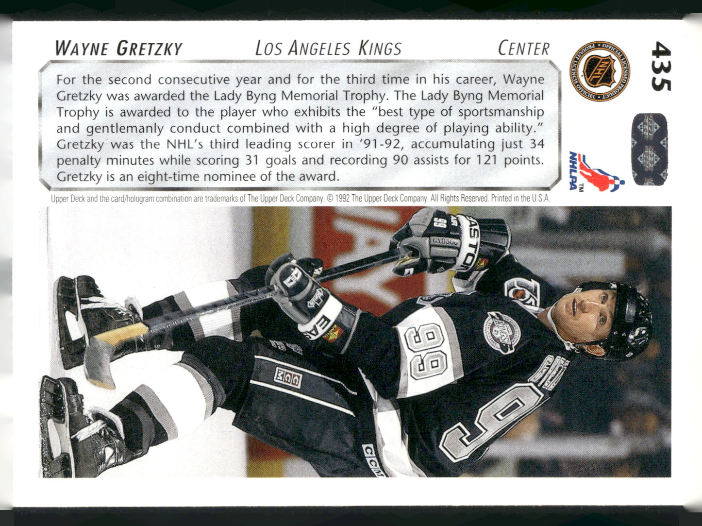1992-93 Upper Deck #435 Wayne Gretzky