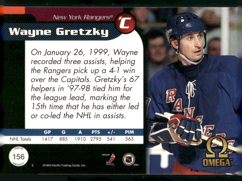 1998-99 Pacific Omega #156 Wayne Gretzky