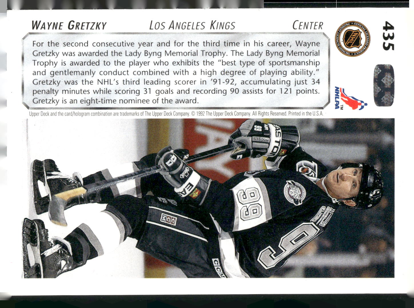 1992-93 Upper Deck #435 Wayne Gretzky