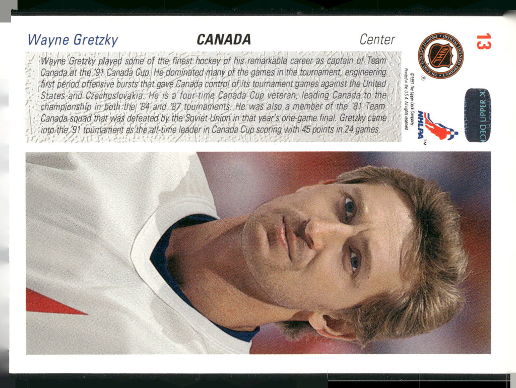 1991-92 Upper Deck #13 Wayne Gretzky