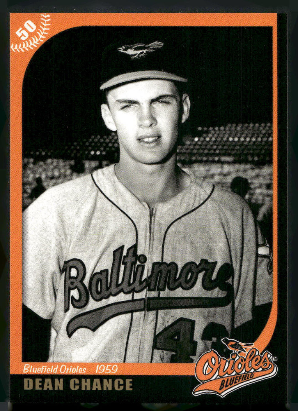 2007 Grandstand Bluefield Orioles 50th Anniversary #NNO Dean Chance
